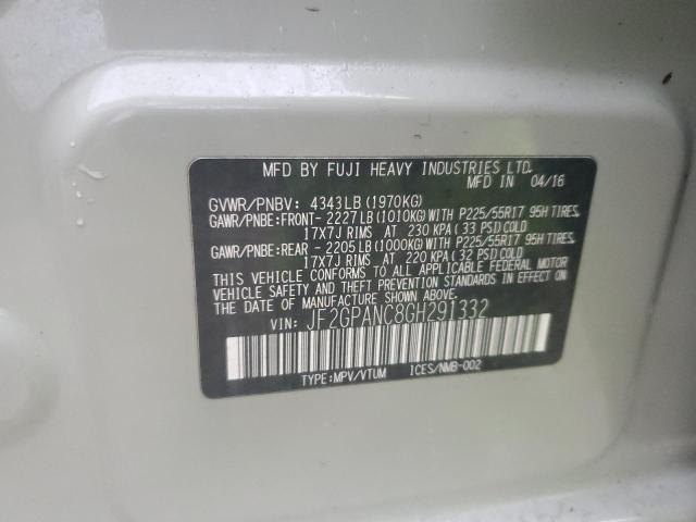 JF2GPANC8GH291332 Subaru Crosstrek