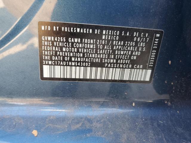 3VWC17AU1HM543092 Volkswagen GOLF SPORT