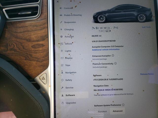 5YJSA1E25HF182149 Tesla MODEL S