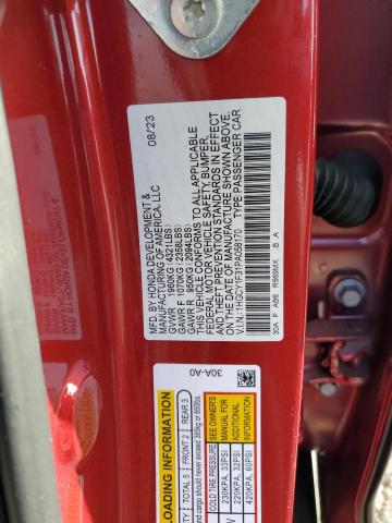 1HGCY1F31PA058170 Honda l15be