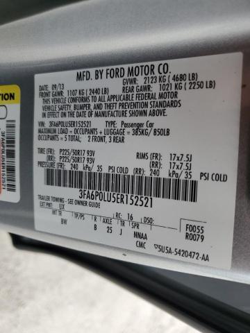 3FA6P0LU5ER152521 Ford FUSION SE