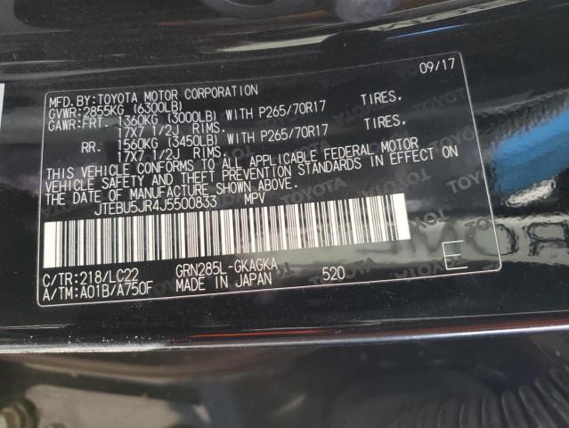 JTEBU5JR4J5500833 Toyota 4RUNNER SR