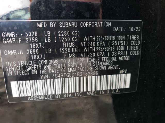 4S4BTGLD1R3182886 Subaru Outback On
