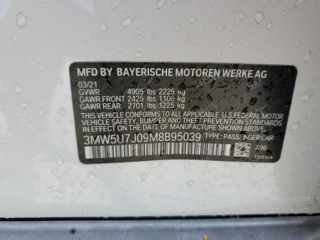 3MW5U7J09M8B95039 BMW M340I