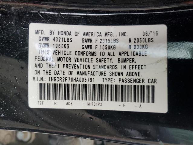 1HGCR2F70HA005791 Honda ACCORD EX