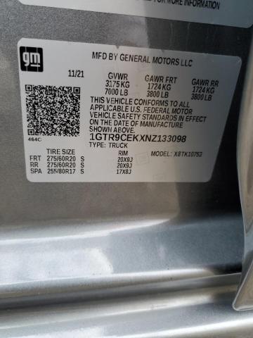 1GTR9CEKXNZ133098 GMC Sierra Limited K1500 Elevation