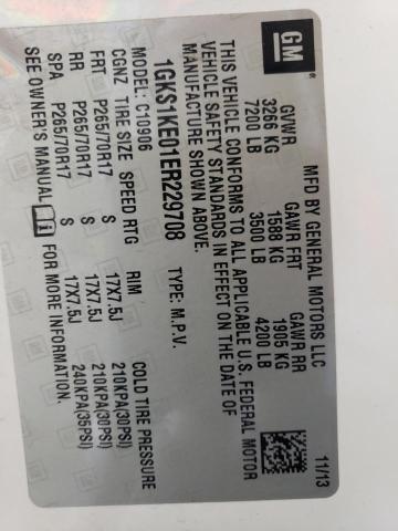 1GKS1KE01ER229708 GMC Yukon Xl C1500 Slt