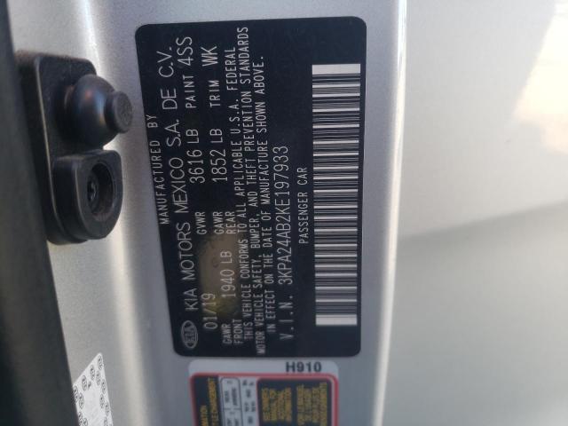 3KPA24AB2KE197933 KIA RIO S