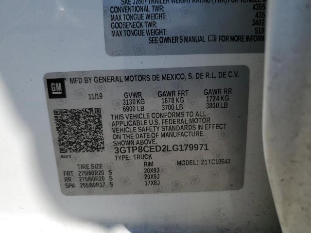 3GTP8CED2LG179971 GMC Sierra C1500 Elevation