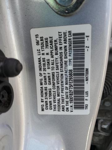 19XFB2F75FE265808 Honda CIVIC SE