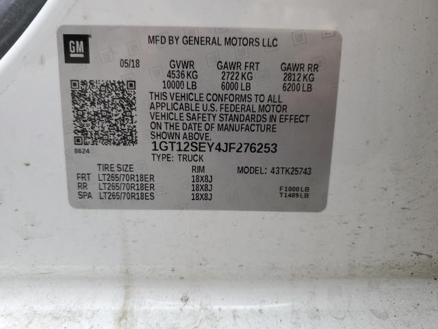 1GT12SEY4JF276253 GMC Sierra K2500 Sle