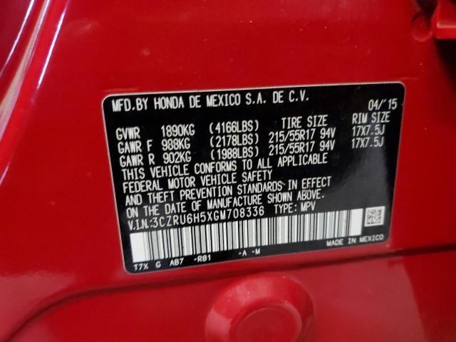 3CZRU6H5XGM708336 Honda HR-V EX