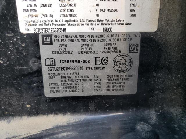 3GTU2TEC1EG326540 GMC Sierra K1500