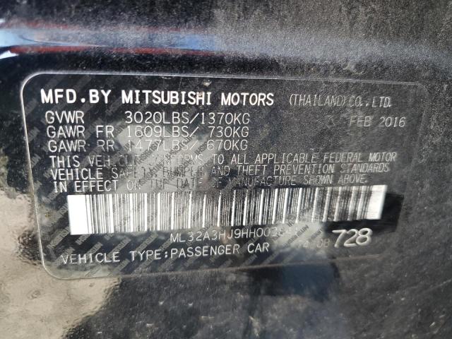 ML32A3HJ9HH003841 Mitsubishi MIRAGE ES