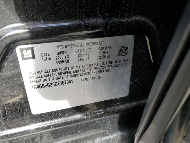 1G4GB5G30GF167841 Buick Lacrosse