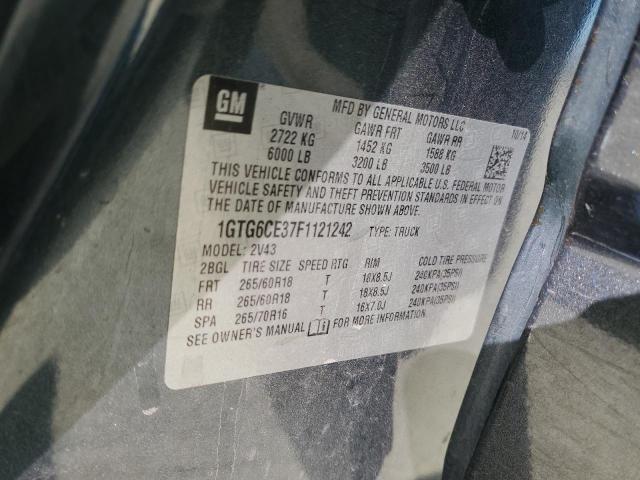 1GTG6CE37F1121242 GMC CANYON SLT