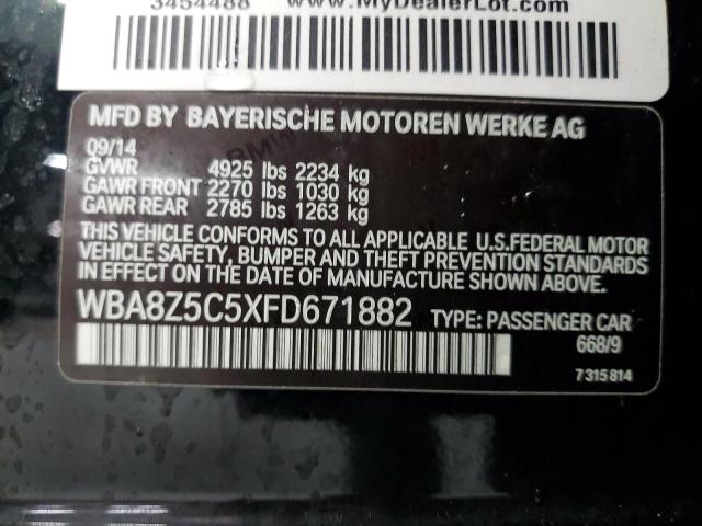 WBA8Z5C5XFD671882 BMW 328 Xigt Sulev