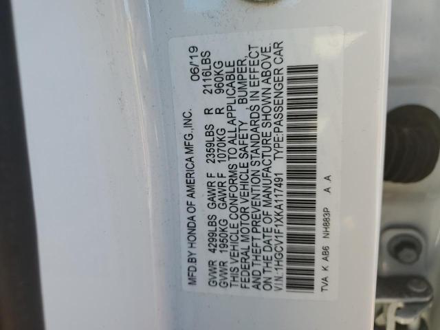 1HGCV1F1XKA117491 Honda ACCORD LX