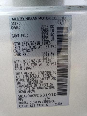 5N1AL0MM2FC531910 Infiniti QX60