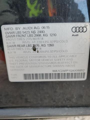 WA1C2AFP1GA008852 Audi Q5 PREMIUM