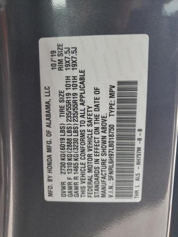 5FNRL6H97LB018750 Honda Odyssey Elite