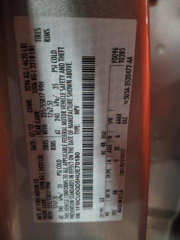 1FMCU0GD5HUE70180 Ford ESCAPE SE
