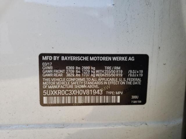 5UXKR0C3XH0V81943 BMW X5 Xdrive35i