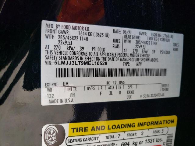 5LMJJ3LT9MEL10528 Lincoln Navigator L Reserve