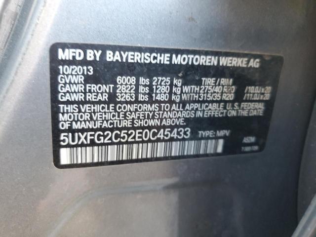 5UXFG2C52E0C45433 BMW X6 Xdrive35i