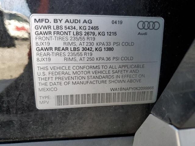 WA1BNAFY0K2099868 Audi Q5 Premium Plus