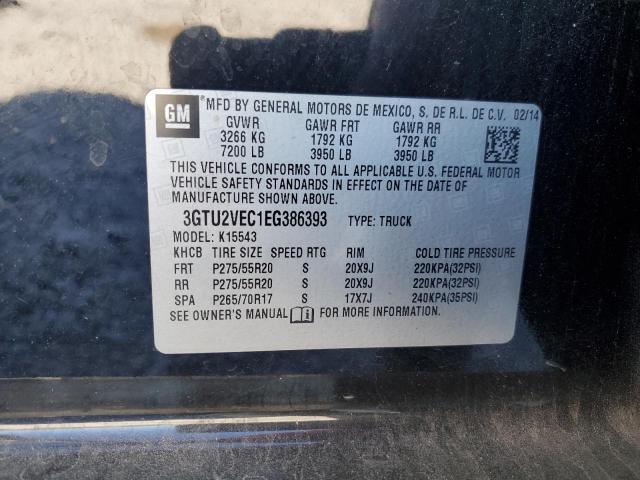 3GTU2VEC1EG386393 GMC Sierra K1500 Slt