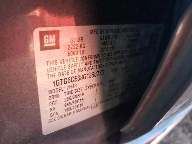1GTG6CE38G1358775 GMC CANYON SLE