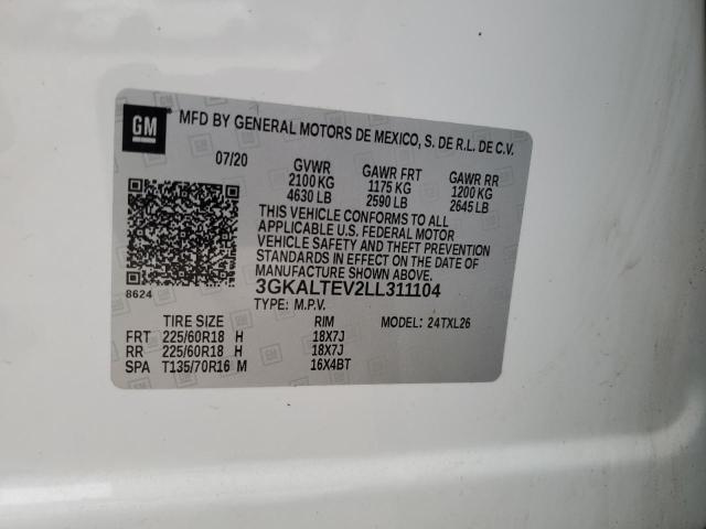 3GKALTEV2LL311104 GMC Terrain Sle