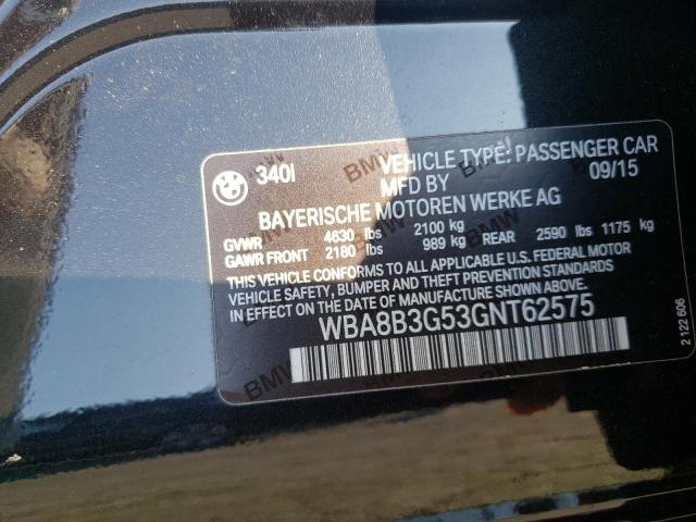 WBA8B3G53GNT62575 BMW 340 I