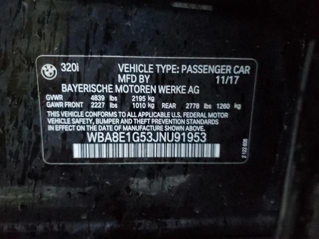 WBA8E1G53JNU91953 BMW 320 I
