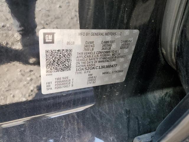 1GKS2GKC1JR360477 GMC Yukon Xl K1500 Slt