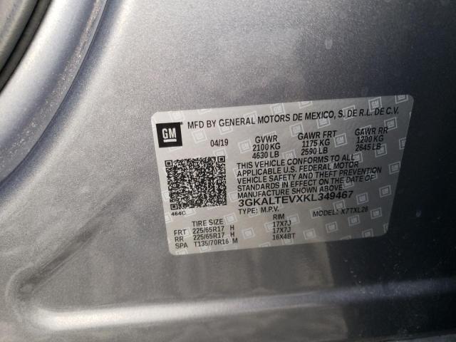 3GKALTEVXKL349467 GMC Terrain Sle