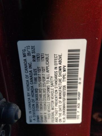 2HKRM4H76FH697206 Honda CR-V EXL