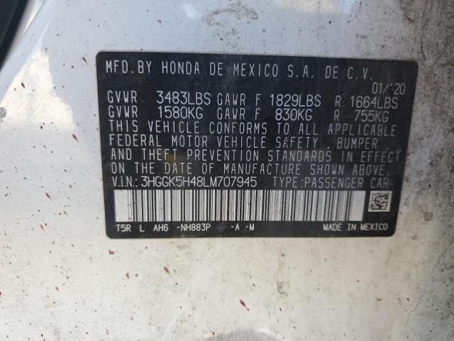 3HGGK5H48LM707945 Honda FIT LX
