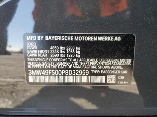 3MW49FS00P8D32959 BMW M340I