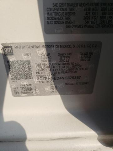 3GTPHGED4NG679267 GMC Sierra C1500 Denali