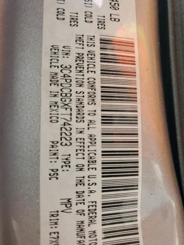 3C4PDCBGXFT742223 Dodge Journey Sxt