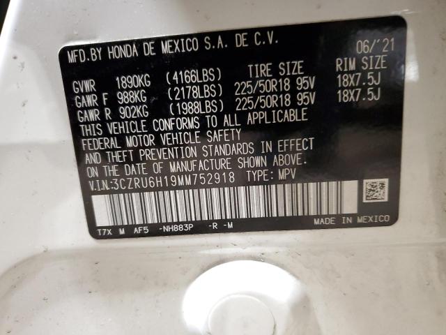 3CZRU6H19MM752918 Honda HR-V SPORT
