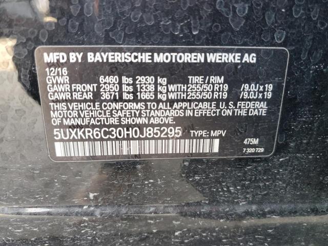 5UXKR6C30H0J85295 BMW X5 Xdrive50i