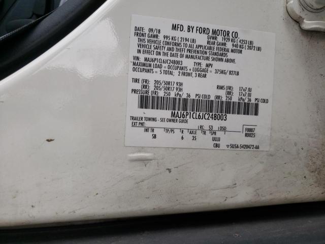 MAJ6P1CL6JC248003 Ford Ecosport Ses