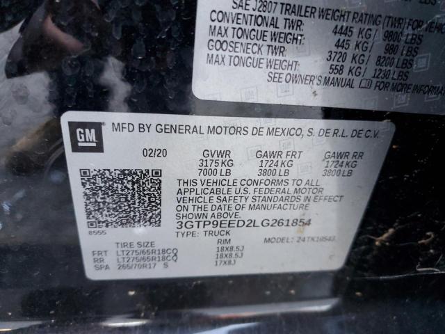 3GTP9EED2LG261854 GMC Sierra K1500 At4