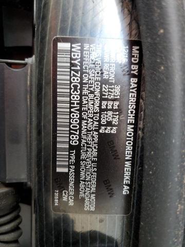 WBY1Z8C38HV890789 BMW I3 REX