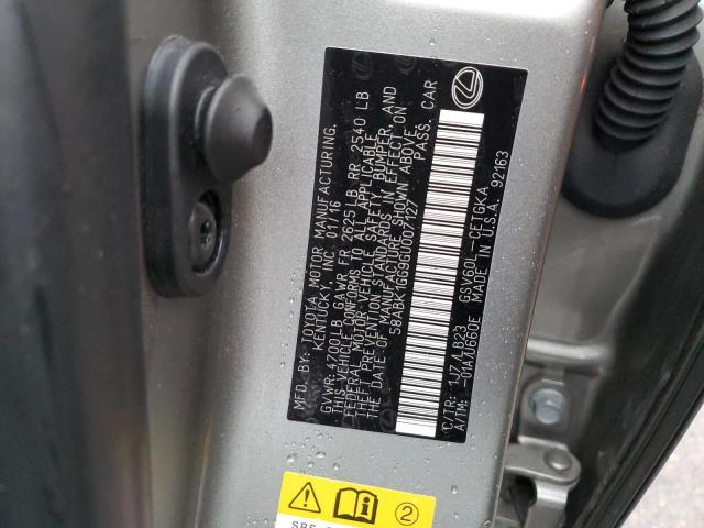 58ABK1GG9GU007127 Lexus ES 350