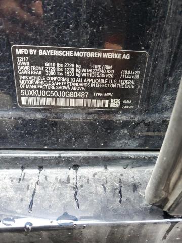 5UXKU0C50J0G80487 BMW X6 Sdrive35i