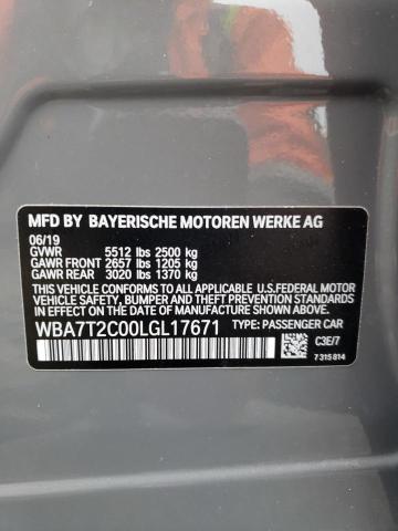 WBA7T2C00LGL17671 BMW 740 I